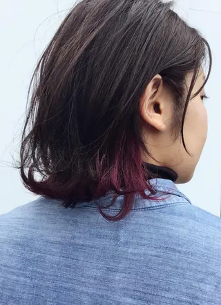 ミディアム 大内 郁のヘアスタイル