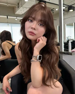 ロング カラー 艶カラー♡クール トレンドヘア♡アユミのヘアスタイル