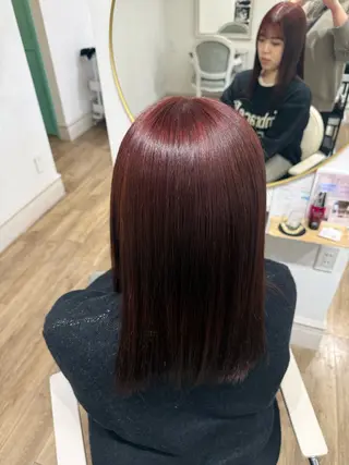 ミディアム Ria🌙*ﾟ 艶カラーのヘアスタイル