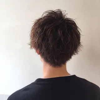 ショート カラー パーマ 辻堂メンズ特化 YU-YAのヘアスタイル