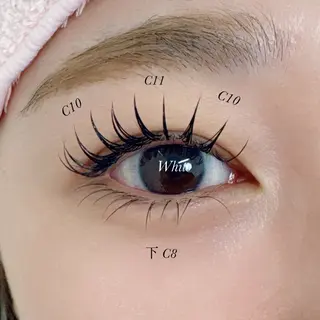 マツエク・マツパ White/マツエク /まつパ/耳つぼのマツエク・マツパデザイン