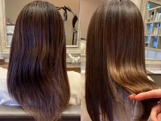 ロング GRANDE アオキのヘアスタイル