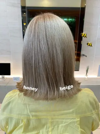 ミディアム sea's所属・ヒラカホ/矢場町/ ブリーチ/似合わせのヘアスタイル