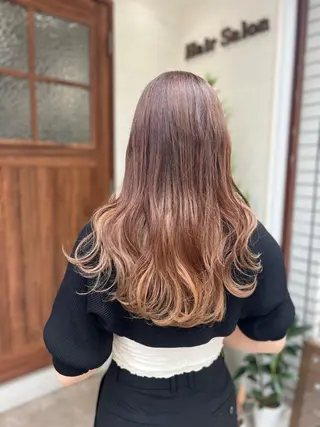 セミロング カラー 🍇おぐら めぐみ🍇のヘアスタイル