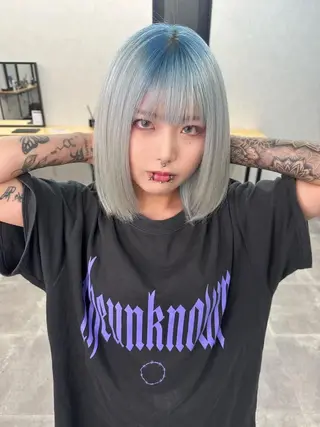 ミディアム カラー MASAYUKI/ ブリーチのヘアスタイル