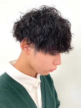 パーマ メンズ 《艶髪縮毛矯正》 かのん☽⑅ ˖のヘアスタイル