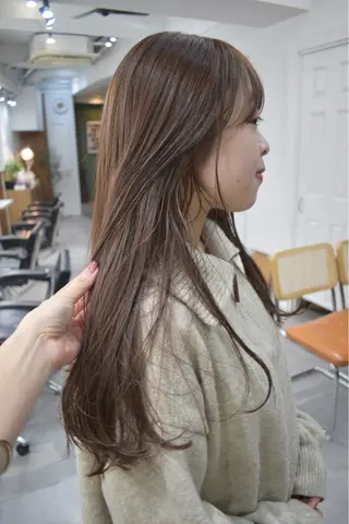 ロング カラー レイヤーボブ/ 艶カラー/サナ🌼のヘアスタイル