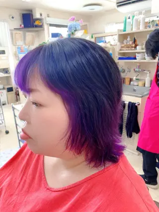 カラー 竹内 秀美のヘアスタイル