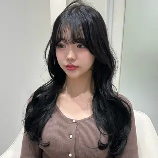 ロング 韓国𝐻𝑎𝑖𝑟 🇰🇷🖤ジアのヘアスタイル