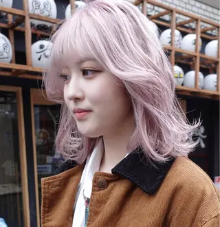 ショート LUCCI所属・udaハイトーン /ボブ/レイヤーのヘアスタイル