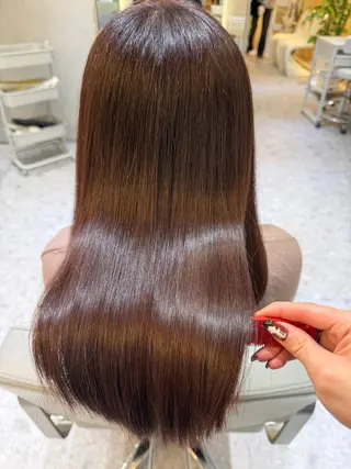 ミディアム カラー 🎀髪質改善/艶髪/ 艶カラー🎀浅田涼風のヘアスタイル