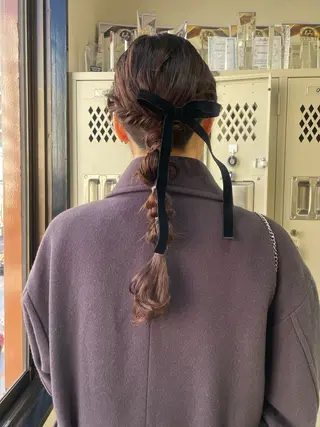 ロング エクステ/大人可愛い カラー🩷RINAのヘアスタイル