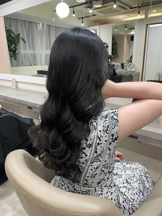 ロング パーマ 韓国風パーマ/ヘア セット/店長みづきのヘアスタイル