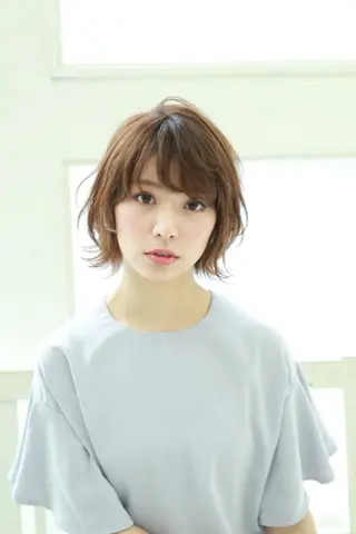 カラー パーマ ヘアアレンジ 小顔カット✨ 透明感カラー/村上のヘアスタイル