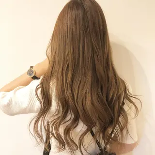 ロング カラー ヘアアレンジ 吉野 優子のマツエク・マツパデザイン