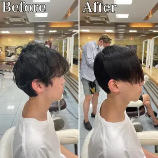 ショート パーマ メンズ 🔮メンズ縮毛矯正 毛流れパーマ💎竹永のヘアスタイル