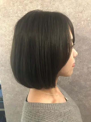 ミディアム 髪質改善縮毛矯正 リピートNo.1米倉のヘアスタイル