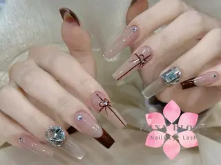 ネイル Hana Bloom Nail💜Akiのネイルデザイン