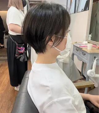 ショート 縮毛矯正/ショート/ レイヤー/畑中正敏のヘアスタイル