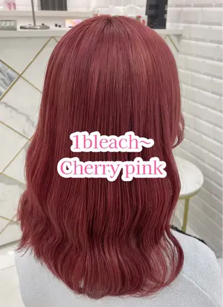 セミロング カラー ガーリーカラー🩷 ユウ🍓💞のヘアスタイル