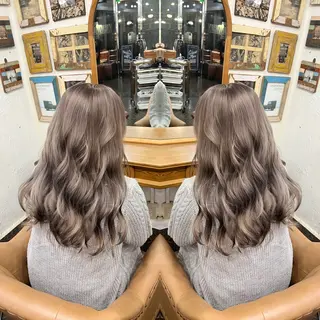 ロング カラー ハイライト/レイヤー /ハイトーン/AOIのヘアスタイル