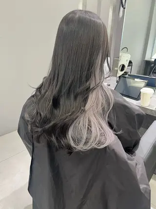 ロング カラー ケアブリーチ 若杉圭大のヘアスタイル