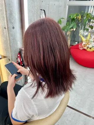 ミディアム 似合わせボブ🌺 艶髪特化💗村松優斗のヘアスタイル