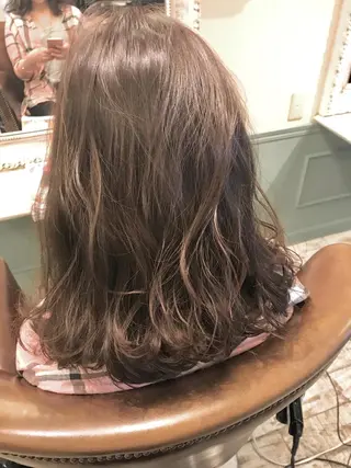 ミディアム カラー 【azure横浜】 🧸misaki🌸のヘアスタイル