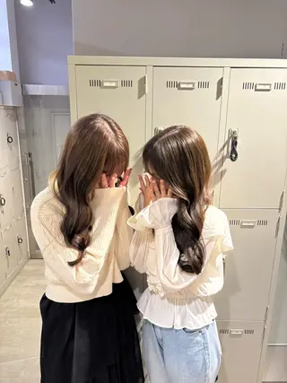 カラー 透明感ベージュ🤎 ナチュラルレイヤーのヘアスタイル