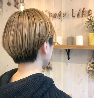 ショート カラー 透明感カラー/ 寺田千雅子のヘアスタイル