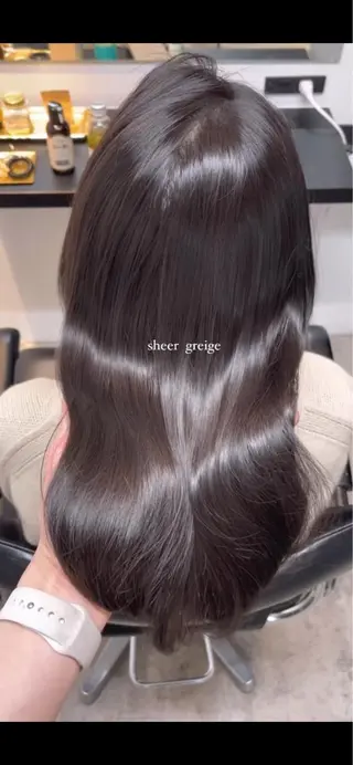 ロング カラー cie所属・ボブ/ミニボブ 透明感カラーkadoのヘアスタイル