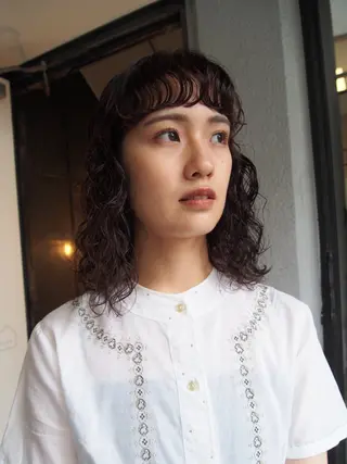 セミロング 似合わせパーマ 🌼カンナのヘアスタイル