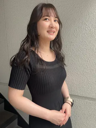 ロング カラー カラーパティシエ facce🌼ikoのヘアスタイル