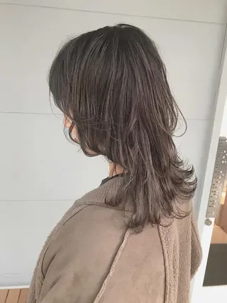 ミディアム カラー lani 天神大名/ブリーチのヘアスタイル