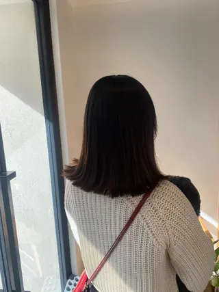 ミディアム ショート/ボブ/顔周 りレイヤー/RINAのヘアスタイル