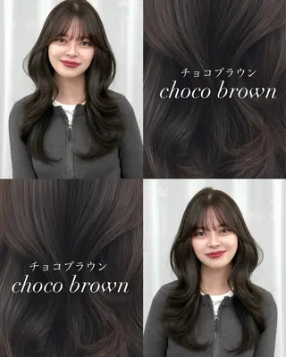 ロング カラー 韓国ヘア　紗希 🦋のヘアスタイル