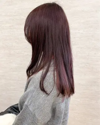 セミロング カラー Tatsu/newi 大分 ハイトーンのヘアスタイル