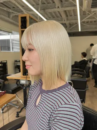 ロング カラー パーマ ヘアアレンジ メンズ キッズ ネイル マツエク・マツパ アイブロウ nico TOKYO 渋谷所属・ブリーチ　ハイトーン 特化🌈フジタハルキのヘアスタイル