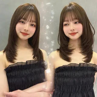 ミディアム カラー レイヤー/韓国✨ 髪質改善/KAのヘアスタイル