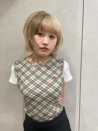 カラー 韓国ヘア/レイヤー Londエレンのヘアスタイル