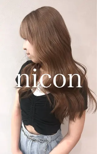 ロング 髪質改善 上品艶感カラーのヘアスタイル