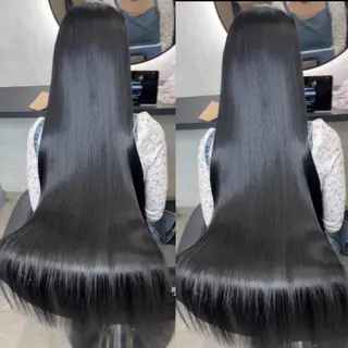 ロング 新宿/髪質改善/ 縮毛矯正/松永ゆいのヘアスタイル