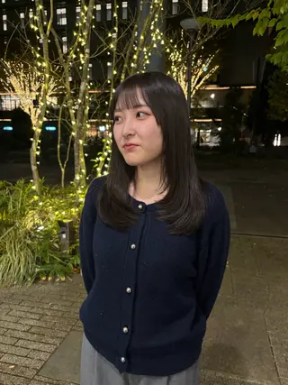 セミロング ハレケ　メリディッシュ所属・ユウリ/立川 美容師/モデル募集のヘアスタイル