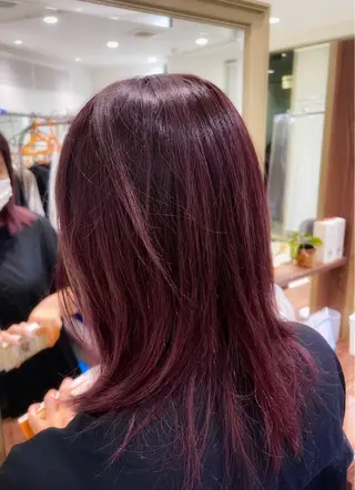 セミロング 🎀艶髪カラー🎀 Aiのヘアスタイル