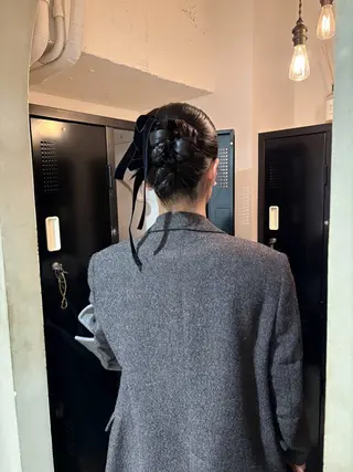 ヘアアレンジ レイヤーカット🐩 透明感カラー モカのヘアスタイル