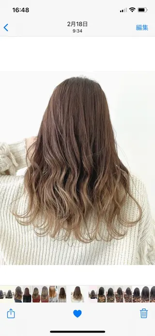 ミディアム カラー ヘアアレンジ 🦄インナーカラー 🦄貫井彩花のヘアスタイル