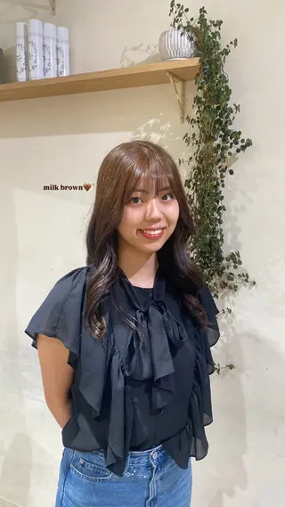 ロング カラー 暖色カラー/ネイル ナナコ💌のヘアスタイル