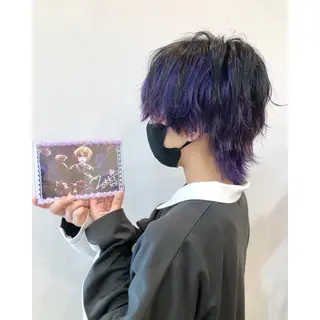 ショート カラー 推しカラー✨ オタク美容師ユウカのヘアスタイル