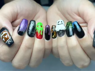 ロング Grand ouja所属・ネイル 研修のネイルデザイン