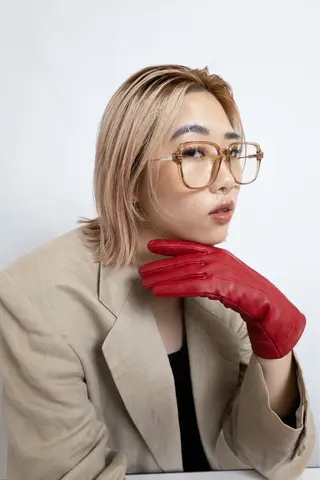 ショート 🍒暖色艶カラー🍓 透明感カラー🪼🩵のヘアスタイル